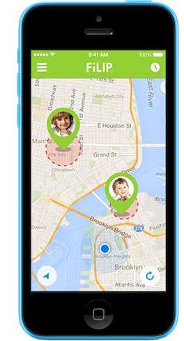 Геопозиция на экране смартфона